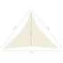 Toldo de vela crema HDPE 160 g/m² 4x4x4 m de vidaXL, Sombrillas - Ref: Foro24-311203, Precio: 25,60 €, Descuento: %