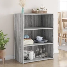 Aparador de madera de ingeniería gris Sonoma 70x41x93 cm by , Sideboards - Ref: Foro24-846374, Price: 68,47 €, Discount: %
