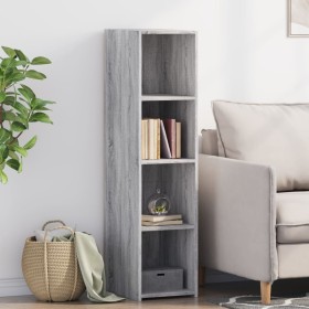 Aparador alto madera de ingeniería gris Sonoma 30x41x124 cm de , Aparadores - Ref: Foro24-846381, Precio: 56,16 €, Descuento: %