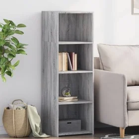 Aparador alto madera de ingeniería gris Sonoma 40x41x124 cm de , Aparadores - Ref: Foro24-846388, Precio: 61,35 €, Descuento: %