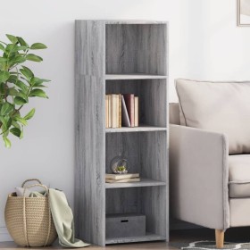 Aparador alto madera de ingeniería gris Sonoma 40x41x124 cm de , Aparadores - Ref: Foro24-846388, Precio: 62,13 €, Descuento: %