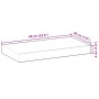 Estante flotante madera maciza de acacia sin tratar 60x20x4 cm de , Estantes y estanterías - Ref: Foro24-3279419, Precio: 32,...