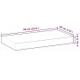 Estante flotante madera maciza de acacia sin tratar 60x20x4 cm de , Estantes y estanterías - Ref: Foro24-3279419, Precio: 32,...