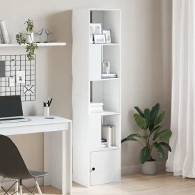 Estantería de madera de ingeniería blanca 40x36x189 cm de , Librerías y estanterías - Ref: Foro24-848241, Precio: 79,01 €, De...