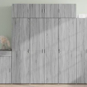 Aparador de madera de ingeniería gris Sonoma 80x42,5x185 cm de , Aparadores - Ref: Foro24-3281439, Precio: 212,90 €, Descuent...