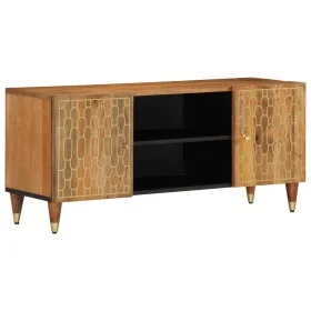 Mueble de TV madera maciza de mango 105x33x46 cm de , Muebles TV - Ref: Foro24-358284, Precio: 93,53 €, Descuento: %