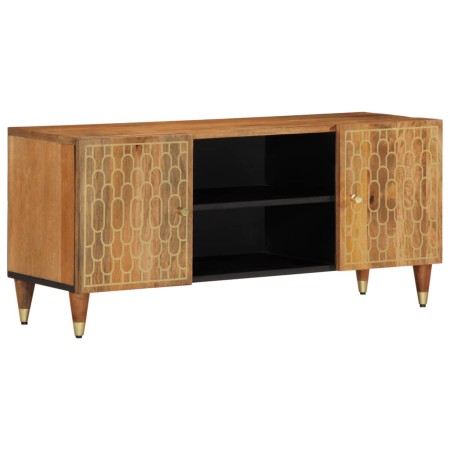Mueble de TV madera maciza de mango 105x33x46 cm de , Muebles TV - Ref: Foro24-358284, Precio: 115,56 €, Descuento: %