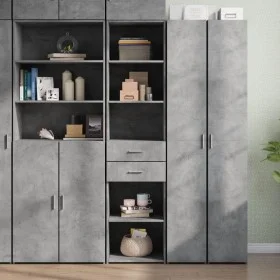Aparador de madera de ingeniería gris hormigón 45x42,5x185 cm de , Aparadores - Ref: Foro24-3281451, Precio: 113,98 €, Descue...