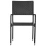 Sillas comedor de jardín apilables 6 uds ratán sintético negro de , Sillas de jardín - Ref: Foro24-318722, Precio: 179,95 €, ...