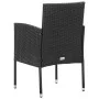 Sillas de jardín con cojines negros 4 uds ratán sintético negro de , Sillas de jardín - Ref: Foro24-318729, Precio: 236,80 €,...