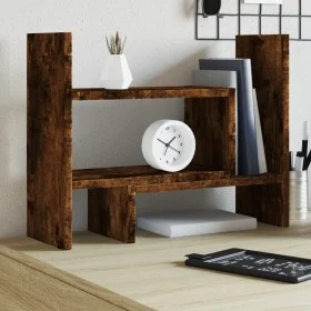 Organizador escritorio madera roble ahumado 38,5x17x39 cm by , Classification and organization - Ref: Foro24-848063, Price: 2...