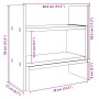 Organizador escritorio madera roble ahumado 38,5x17x39 cm de , Clasificación y organización - Ref: Foro24-848063, Precio: 25,...