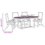 Juego comedor de jardín 5 pzas madera maciza acacia y textileno de , Conjuntos de jardín - Ref: Foro24-3279272, Precio: 581,4...