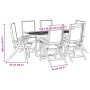 Juego comedor de jardín 7 pzas madera maciza acacia y textileno de , Conjuntos de jardín - Ref: Foro24-3279323, Precio: 758,2...