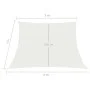 Toldo de vela blanco HDPE 160 g/m² 3/4x3 m de vidaXL, Sombrillas - Ref: Foro24-311269, Precio: 22,45 €, Descuento: %