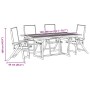 Juego comedor de jardín 5 pzas madera maciza acacia y textileno de , Conjuntos de jardín - Ref: Foro24-3279302, Precio: 643,6...