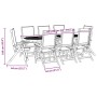 Juego comedor de jardín 9 pzas madera maciza acacia y textileno de , Conjuntos de jardín - Ref: Foro24-3279291, Precio: 923,4...