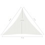 Toldo de vela blanco HDPE 160 g/m² 4x4x4 m de vidaXL, Sombrillas - Ref: Foro24-311258, Precio: 31,39 €, Descuento: %