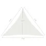 Toldo de vela blanco HDPE 160 g/m² 4x4x4 m de vidaXL, Sombrillas - Ref: Foro24-311258, Precio: 32,71 €, Descuento: %