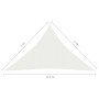 Toldo de vela blanco HDPE 160 g/m² 3x3x4,2 m de vidaXL, Sombrillas - Ref: Foro24-311254, Precio: 20,29 €, Descuento: %