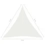 Toldo de vela HDPE blanco 160 g/m² 4x5x5 m de vidaXL, Sombrillas - Ref: Foro24-311261, Precio: 29,04 €, Descuento: %