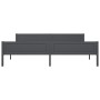 Estructura de cama de madera maciza de pino gris 200x200 cm de vidaXL, Camas y somieres - Ref: Foro24-322130, Precio: 137,50 ...