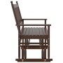 Banco deslizante madera maciza de álamo marrón 118x70x104,5 cm de , Mecedoras - Ref: Foro24-4008867, Precio: 123,94 €, Descue...