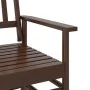 Banco deslizante madera maciza de álamo marrón 118x70x104,5 cm de , Mecedoras - Ref: Foro24-4008867, Precio: 157,58 €, Descue...