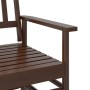 Banco deslizante madera maciza de álamo marrón 118x70x104,5 cm de , Mecedoras - Ref: Foro24-4008867, Precio: 123,94 €, Descue...