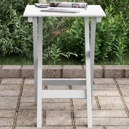 Mesa auxiliar plegable madera maciza de álamo blanca de , Mesas de jardín - Ref: Foro24-4008873, Precio: 30,61 €, Descuento: %