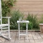 Mesa auxiliar plegable madera maciza de álamo blanca de , Mesas de jardín - Ref: Foro24-4008873, Precio: 34,17 €, Descuento: %
