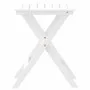 Mesa auxiliar plegable madera maciza de álamo blanca de , Mesas de jardín - Ref: Foro24-4008873, Precio: 30,61 €, Descuento: %