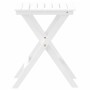 Mesa auxiliar plegable madera maciza de álamo blanca de , Mesas de jardín - Ref: Foro24-4008873, Precio: 34,17 €, Descuento: %