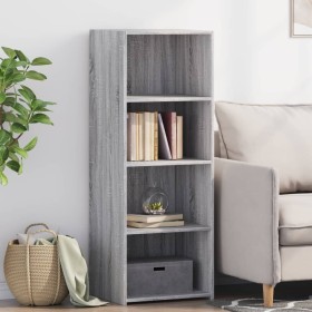 Aparador alto madera de ingeniería gris Sonoma 45x41x124 cm de , Aparadores - Ref: Foro24-846395, Precio: 62,33 €, Descuento: %