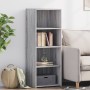 Aparador alto madera de ingeniería gris Sonoma 45x41x124 cm de , Aparadores - Ref: Foro24-846395, Precio: 62,33 €, Descuento: %