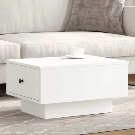 Mesa de centro madera de ingeniería blanco 60x45x31 cm de , Mesas de centro - Ref: Foro24-848080, Precio: 64,28 €, Descuento: %