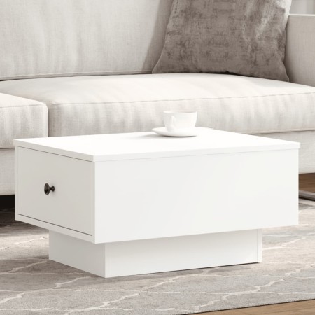 Mesa de centro madera de ingeniería blanco 60x45x31 cm de , Mesas de centro - Ref: Foro24-848080, Precio: 65,29 €, Descuento: %
