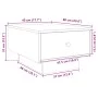 Mesa de centro madera de ingeniería blanco 60x45x31 cm de , Mesas de centro - Ref: Foro24-848080, Precio: 64,28 €, Descuento: %
