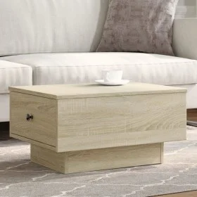 Mesa de centro madera de ingeniería roble Sonoma 60x45x31 cm de , Mesas de centro - Ref: Foro24-848082, Precio: 63,59 €, Desc...