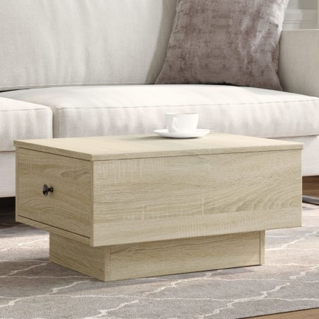 Mesa de centro madera de ingeniería roble Sonoma 60x45x31 cm de , Mesas de centro - Ref: Foro24-848082, Precio: 64,70 €, Desc...