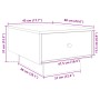 Mesa de centro madera de ingeniería roble Sonoma 60x45x31 cm de , Mesas de centro - Ref: Foro24-848082, Precio: 64,70 €, Desc...