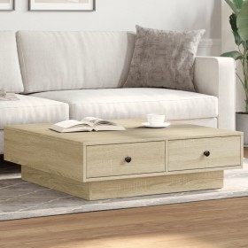 Mesa de centro madera de ingeniería roble Sonoma 90x90x28 cm de , Mesas de centro - Ref: Foro24-848089, Precio: 100,22 €, Des...