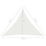 Toldo de vela HDPE blanco 160 g/m² 4,5x4,5x4,5 m de vidaXL, Sombrillas - Ref: Foro24-311260, Precio: 37,96 €, Descuento: %