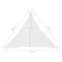 Toldo de vela HDPE blanco 160 g/m² 4,5x4,5x4,5 m de vidaXL, Sombrillas - Ref: Foro24-311260, Precio: 37,36 €, Descuento: %