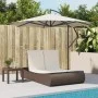 Tumbona doble con cojines ratán sintético marrón de , Tumbonas - Ref: Foro24-368091, Precio: 313,44 €, Descuento: %