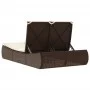 Tumbona doble con cojines ratán sintético marrón de , Tumbonas - Ref: Foro24-368091, Precio: 313,44 €, Descuento: %