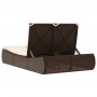 Tumbona doble con cojines ratán sintético marrón de , Tumbonas - Ref: Foro24-368091, Precio: 267,49 €, Descuento: %