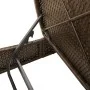 Tumbona doble con cojines ratán sintético marrón de , Tumbonas - Ref: Foro24-368091, Precio: 313,44 €, Descuento: %