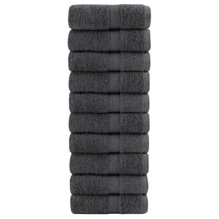 Toallas SOLUND 10 unidades gris antracita 30x30 cm 600 gsm de , Toallas - Ref: Foro24-137150, Precio: 23,68 €, Descuento: %