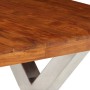 Mesa de comedor de madera maciza 180x90x76 cm en Mesas de comedor | Comprar online en Foru.es